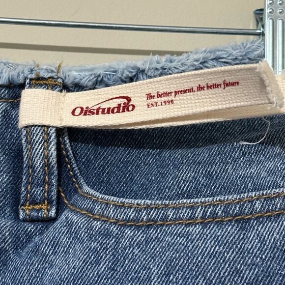 [NEW JEANS] X OIOI sz small layered skirt denim pants OI1C2MPL97BLA OFFICIAL MD - Picture 6 of 16